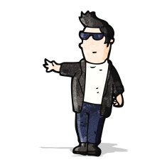 cartoon cool guy N29