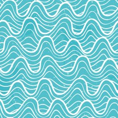 Seamless pattern with ocean waves