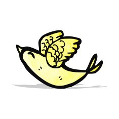 cartoon little bird N43
