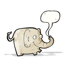 Cartoon Elephant N119