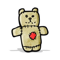 cartoon teddy bear N537