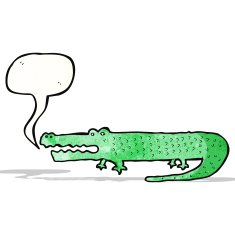 Cartoon Crocodile N130