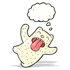 funny little polar bear cartoon N6