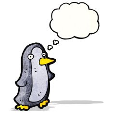 Cartoon Christmas Penguin N41
