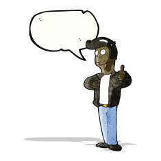 cartoon cool guy N30