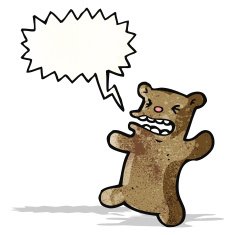 angry little bear cartoon N5