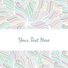 abstract hand-drawn waves pattern seamless floral background N3