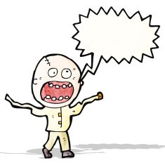 shouting mad man cartoon N3