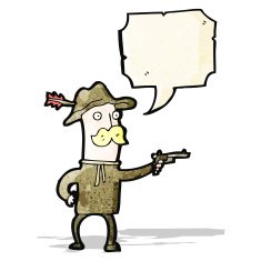 Cartoon Cowboy N28