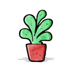 Cartoon Pot Plant N3