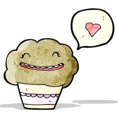 cartoon talking muffin N4