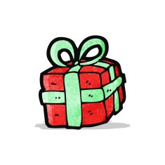 cartoon present N80