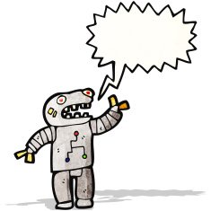 talking robot cartoon N10