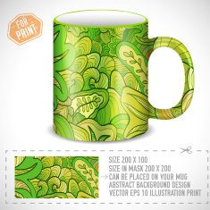 abstract art design for print on a cup N6
