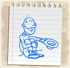Cartoon poor illustration N2