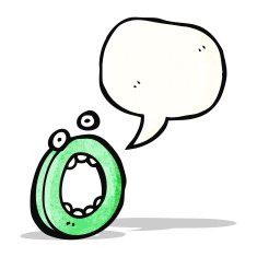 Cartoon Letter O N26