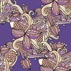Abstract seamless hand-drawn pattern N63
