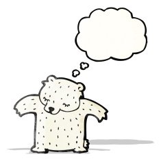 Cartoon Polar Bear N150
