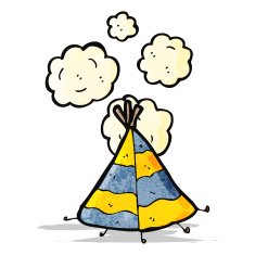 cartoon indian tent N6