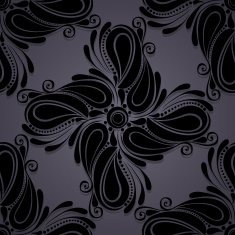 Seamless Ornate Pattern (Vector) Hand Drawn Texture N123