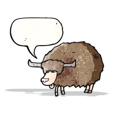 cartoon yak N13