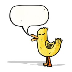 Funny Cartoon Duck N26