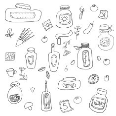 jar jam doodle vector