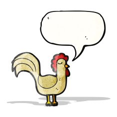 cartoon cockerel N47