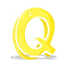 Cartoon Letter Q N27