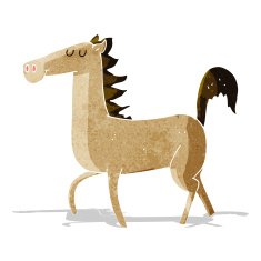 Cartoon Horse N105