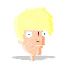 cartoon smiling man N42