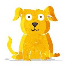 cartoon happy dog N120