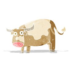 Cartoon Cow N140