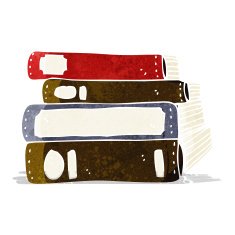 cartoon old books N29