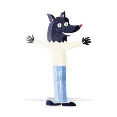 Cartoon Werewolf N54