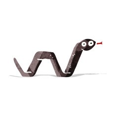 funny cartoon snake N100