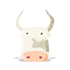 Cartoon Cow N142