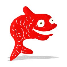 cartoon happy fish N33