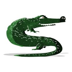 Cartoon Crocodile N135