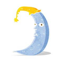Sleepy Moon Cartoon N24