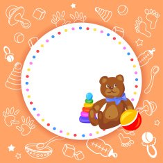 baby background with different objects N2
