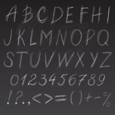 Chalk font