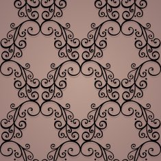 Seamless Ornate Pattern (Vector) Hand Drawn Texture N125