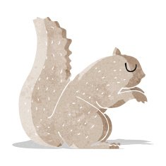 Cartoon Squirrel N57
