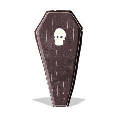 spooky cartoon coffin N26