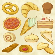 Vintage Drawing Sweets free image download