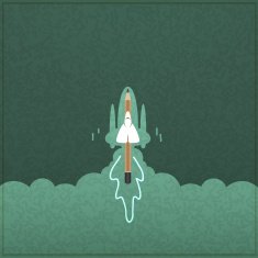 Creativity learning Rocket ship launch made with pencils N3
