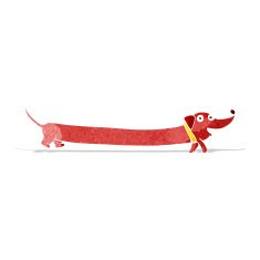 Cartoon Dachshund N15