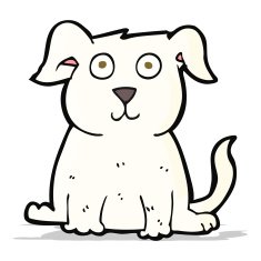 cartoon happy dog N121