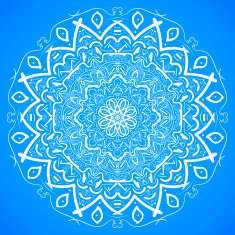 Hand Drawn Mandala Ornament Sketch Mockup vector background N6